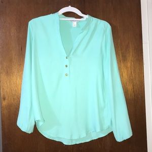 Mint green blouse! Size small